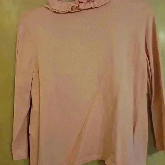 Charter Club pink Ruffel Open Front Sweater Small S - Picture 4 of 6